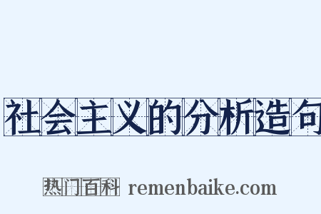 社会主义的分析造句是什么意思的图片